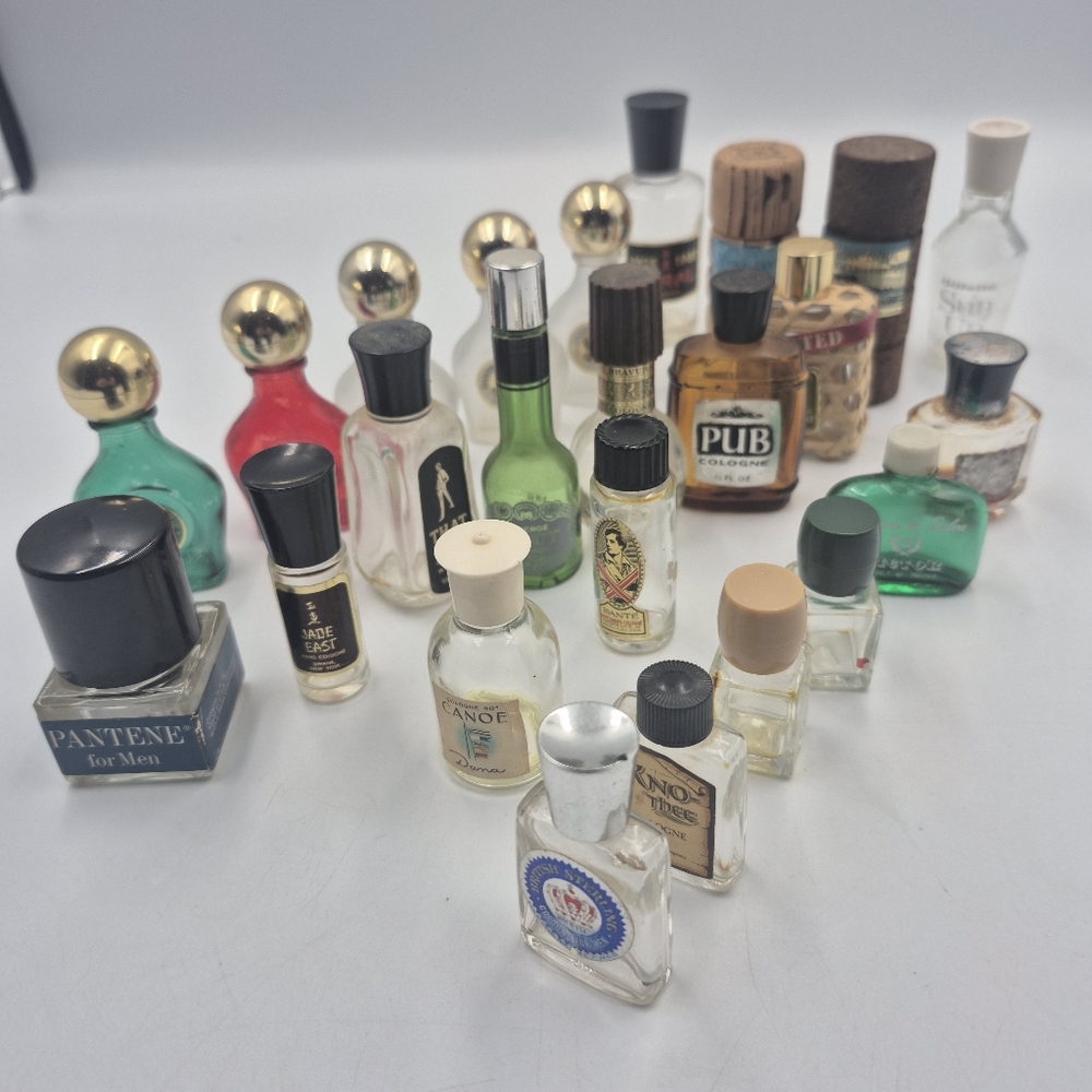 Assorted Vintage Miniature Cologne Bottles Collection.*Empty*